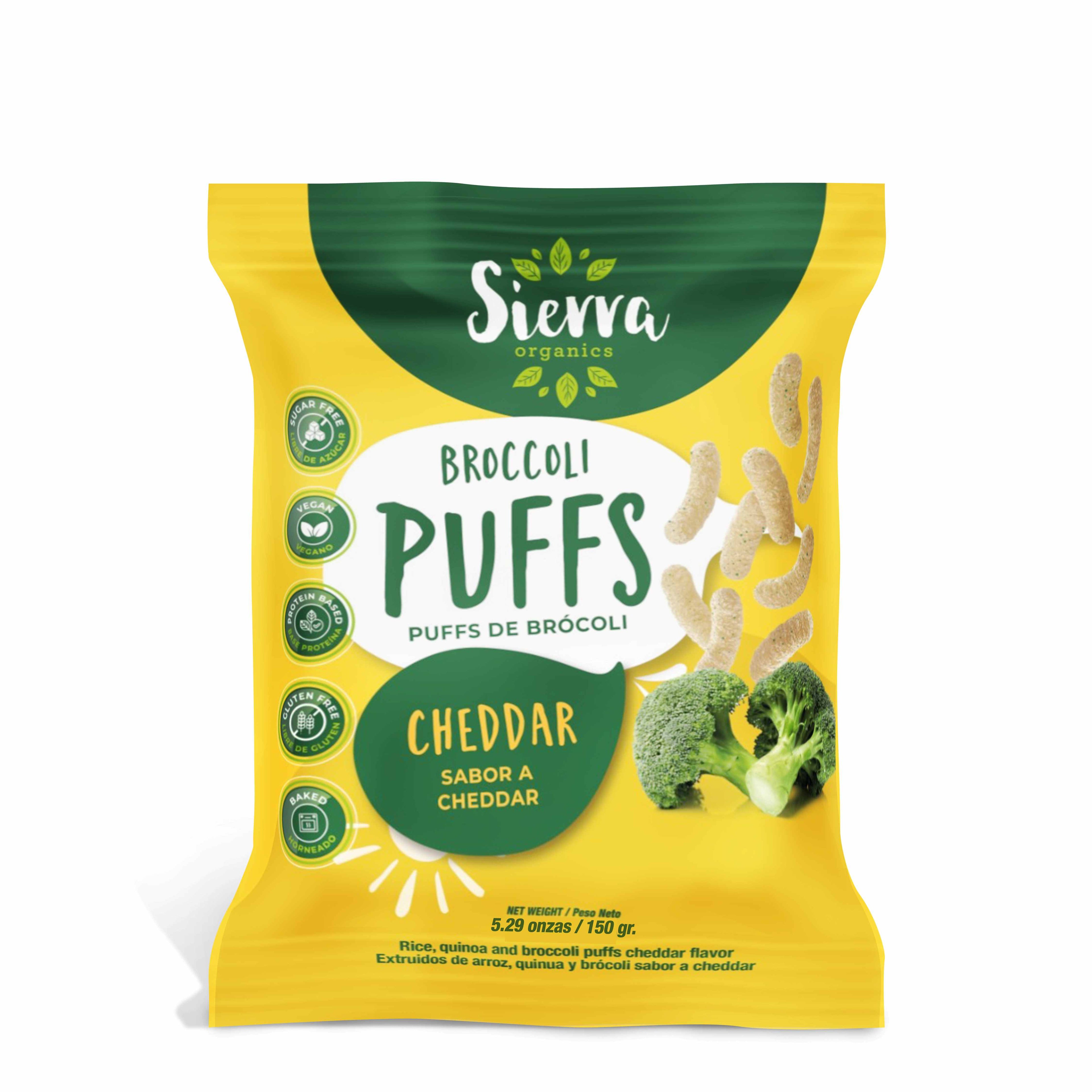 Puffs de Coliflor Cheddar 150gr