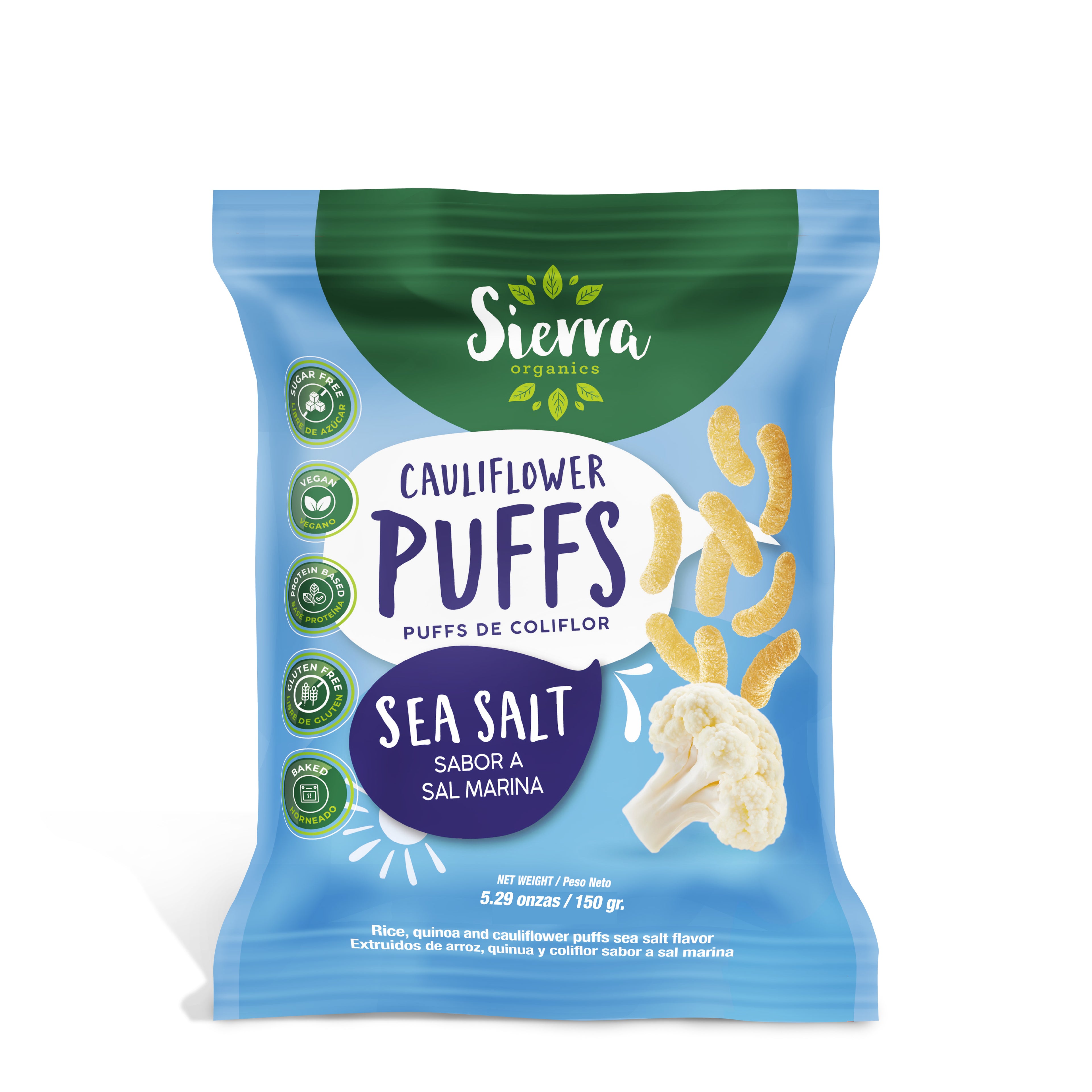 Puffs de Coliflor Sal Marina 150gr